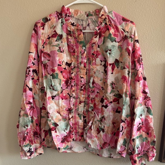 Easy Clothes Floral Elvina Blouse - Picture 3 of 4